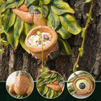 Tree Face Decor Outdoor,Whimsical Outdoor Art with Bird Feeder,Tree Hugger Bark Ghost Face Decoration Funny Yard Art,Garden Creative Decoration (12 INCH)