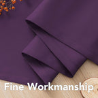 H.VERSAILTEX Bedroom Curtain Panels Blackout Draperies Room Darkening Curtains Window Panel Drapes - (Plum Purple Color) 1 Pair, 52 by 84-inch, 8 Grommets/Rings per Panel