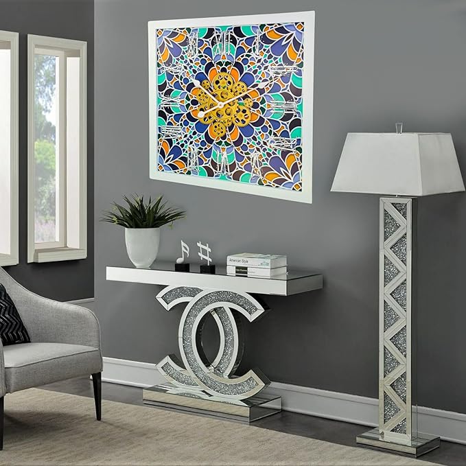 The Gears Clock Wall Clock Italy Collection with Moving Gears (Tramonti, 24 inches (60 cm))