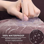 hyha Waterproof Couch Cushion Covers, Stretch Sofa Couch Seat Slipcover for Dog Washable, Non-Slip Waterproof Outdoor Cushion Covers for Patio Furniture Replacement (3 Pieces, Chocolate)