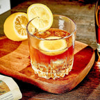 Whiskey Glasses Set of 4,Lead-Free Crystal Old Fashioned Glass,Scotch Glass Tumblers for Drinking Bourbon,Cognac,Irish Whisky,Whisky Glass Gift Set for Men,Dad,Brother-10oz