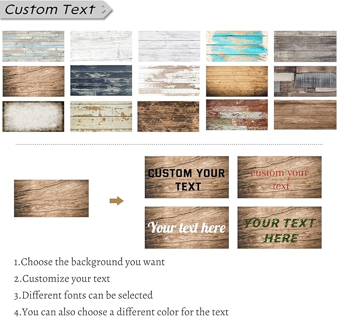 LZIMU Custom Text Signs Wall Decor Personalized Canvas Quote Family Sign Wall Art Wood Background Rustic Farmhouse Decor Framed (10"x30")