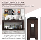 63" Solid Wood Console Table Sofa Table with Storage Drawers and Bottom Shelf,Farmhouse Entryway Table for Hallway Foyer,Sofa Couch Table,Fully Assembled (63" Espresso)