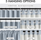 MIULEE 100% Blackout Curtains 96 Inch Long 2 Panels Set for Bedroom, Thick Faux Linen Black Out Curtain Room Darkening Back Tab Pleat Window Textured Drapes with Hooks for Living Room, Chambray Blue