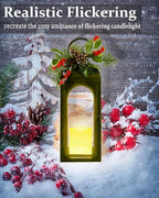 Bdor Lantern Decorative Candle Lantern 16 Inch Remote Vintage Decorations with Timer LED Metal Hanging Lantern for Home Outdoor Porch Decor Christmas Centerpieces for Tables