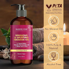 MAJESTIC PURE Cocoa Massage Oil for Massage Therapy - Refreshing, and Relaxing - Natural Oils with Cocoa Butter, Vitamin E & Lavender Oil - for All Skin Types - Men and Women - 8 fl oz