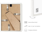 Haus and Hues 5x7 Natural White Wood Photo Frame Set of 25 - Mini Picture Frames Bulk Gallery Set - Premium Bulk Picture Frames 5x7 for Stylish Photo Gallery Wall Frame Set - Ideal for Home & Office