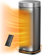 Dreo Space Heaters for Indoor Use, 1500W Fast Heating Portable Heaters with Remote, Large PTC Ceramic Electric for Bedroom, 12H Timer, 70° Oscillation, Overheat Protection, Safety Heat for Home Office