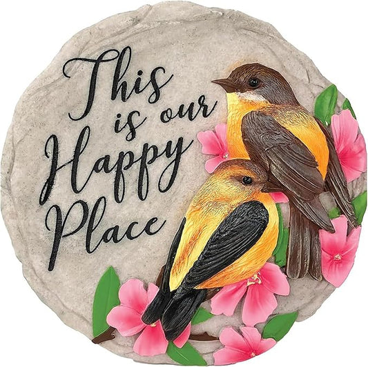 Spoontiques - Garden Décor - No Place Like Home Stepping Stone - Decorative Stone for Garden