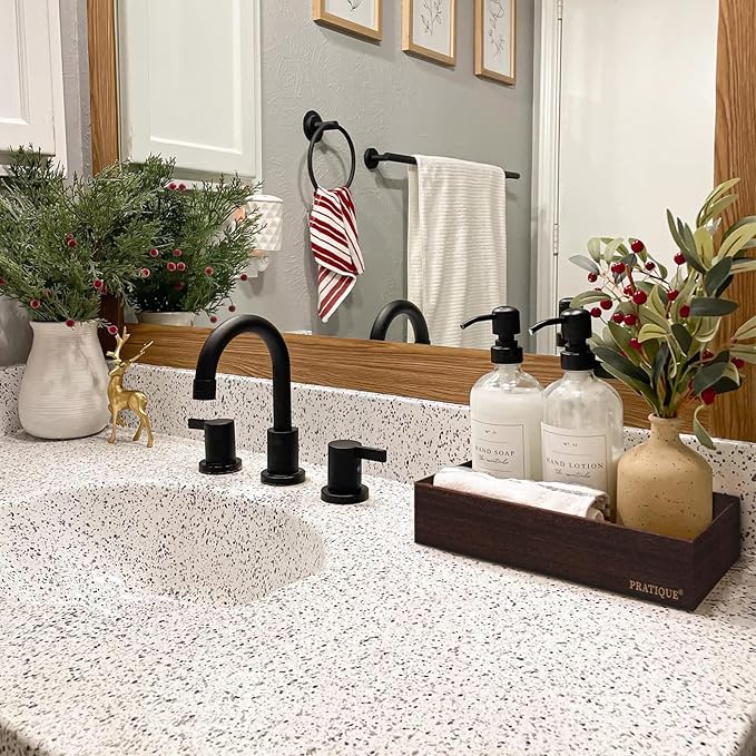 Bamboo Drawer Organizer - Kitchen Utensil Organizer Silverware Tray Cutlery Holder，Office Desk Supplies and Accessories,15 * 5.9 * 2.6,Nut-brown