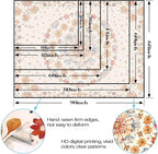 Boho Floral Mandala Tapestry Wall Hanging Watercolor Bohemian Flower Medallion Tapestry Aesthetic Beige Orange Hippie Indian Extra Large Tapestries for Bedroom Living Room Dorm Decor 90 x 68 Inch