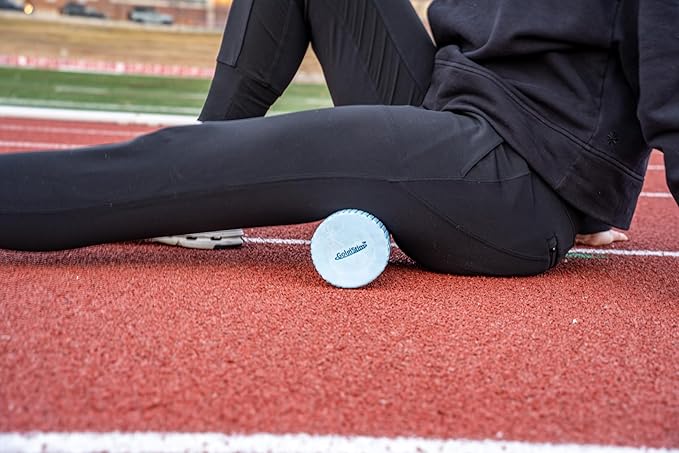 11.8 Inch Medium Density Foam Massage Roller - Light Blue Trigger Point Massage Roller for Deep Tissue Excercise, Massage and Recovery by GolgiStim