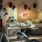 Cow Neon Sign Dimmable Tilted Cow Head LED Light Sign for Wall Decor USB Powered Funny Animal Neon Light for Farmhouse Bedroom Living Room Cafe Home Party Bar Animal Lovers (16.5 * 12.6 In)