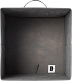 Amazon Basics Collapsible Fabric Storage Cube Bins Organizer with Handles, Sturdy, Gray, 13-x-13-x-13-inch, Pack of 6