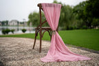 Table Runner Dusty Rose Cheesecloth Gauze 120 Inch 10 FT Rustic Boho Cheese Cloth Runner for Wedding Baby Shower Bridal Shower Garden Party Sheer Home Decorations
