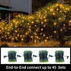 100 Count Yellow - String Lights - 21.6FT LED Christmas Lights, Mini led Lights for Indoor Outdoor Home Holiday Party Wedding Independence Day Decoration