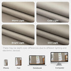 Joydeco Pinch Pleated Linen Curtains for Living Room, 100% Blackout Darkening Curtains 72 inches Length 2 Panel Thermal Insulated Pinch Pleat Drapes(Cobblestone,40'' Wx72'' L)