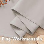 H.VERSAILTEX Premium Blackout Thermal Insulated Room Darkening Curtains for Bedroom/Living Room - Classic Grommet Top (2 Panels, Stone, 52 Inch by 96 Inch)