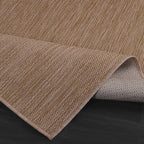 CAMILSON Outdoor Rug 8x10 Modern Area Rugs for Indoor and Outdoor Patios and Porches - Waterproof, Washable, Non-Shedding, Easy-to-Clean Outside Carpet (8 x 10, Solid - Jute)