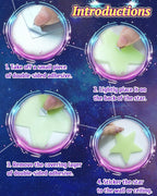 201 Pcs Glow in The Dark Stars Stickers for Ceiling, Toddler Stocking Stuffers Wall Room Decor Gifts, Luminous 3D Glowing Stars Easter Basket Stuffers for Kids Boys Girls