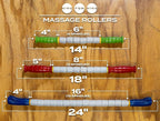 Massage Stick 18" Flexible Handheld Spindle Massage Roller (Will Contour to Any Muscle) - Full Body Muscle Recovery & Myofascial Release (Medium - 18" Massage Stick)