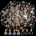 Zhehao 100 Pcs 2 ml Mini Glass Bottles Jars with Cork Stoppers Small Wishing Bottle Tiny Jars with Cork Mini Potion Bottles Clear Drifting Bottle for Wedding Birthday Party DIY Crafts Supplies