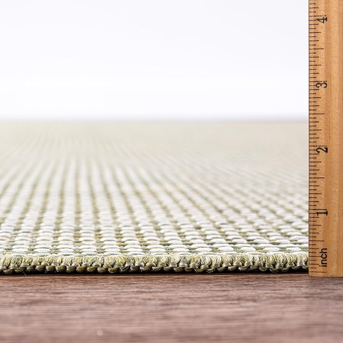 Keen Home Design Terrace Outdoor Area Rug - 4x6 Washable Indoor/Outdoor Rug for Patio, Kitchen, Balcony, Beach, Garden, Deck and Porch, Size: 3'10"x5'7"