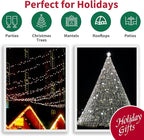 100 Count Cool White -String Lights - 21.6FT LED Christmas Lights, Mini led Lights for Indoor Outdoor Home Holiday Party Wedding Independence Day Decoration