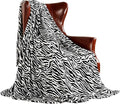 MERRYLIFE Throw Blanket Couch | Soft Decorative Ultra-Plush Soft Colorful Blanket| King Size Travel Throws Oversized |(90" 102", Zebra)