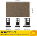 JSEI Dirt Trapper Door Mat 24"x36" Non-Slip Washable Entrance Mat, Dog Doormats, Absorbent & Fade-Resistant Floor Mats, Low Profile Welcome Mats for Entryway, Front Door, and Inside Entrance, Brown