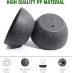 13 inch Large Hanging Planters Plant Pots for Outdoor Indoor Plants with Drainage Holes and Chain, 2 Pack Round Hanging Flower Pots for Garden Home Porch Decor, Speckled Black