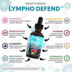Organic Lymphatic Drainage Supplement | Lymphatic Support Drops | Burdock Root Echinacea Elderberry Dandelion Astragalus Milk Thistle Sea Moss Red Clover Cleanse Marigold Drop by Clean Nutra