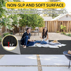 Marine Carpet, 5 FT x 20 FT Black Indoor/Outdoor Carpet, 0.2" Thick, Non-Slip, Waterproof, Machine Made, High Pile, Rectangular Area Rug