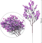 Sggvecsy 6 Pcs Babys Breath Artificial Flowers Gypsophila Bouquets Bulk Real Touch Fake Silk Flowers for Home Wedding DIY Floral Arrangement Kitchen Table Centerpiece Festival Decoration (Purple)