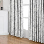 Pinch Pleated Vintage Floral Curtains - Room Darkening Drapes for Bedroom Living Room.2 Panels,84 Inches Wide 102 Inches Long