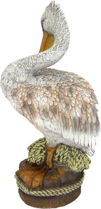 Design Toscano Ocean Side PIER 51 Pelican Statue