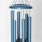 Corinthian Bells by Wind River - 36 inch Sky Blue Wind Chime for Patio, Backyard, Garden, and Outdoor Decor (Aluminum Chime) Made in The USA