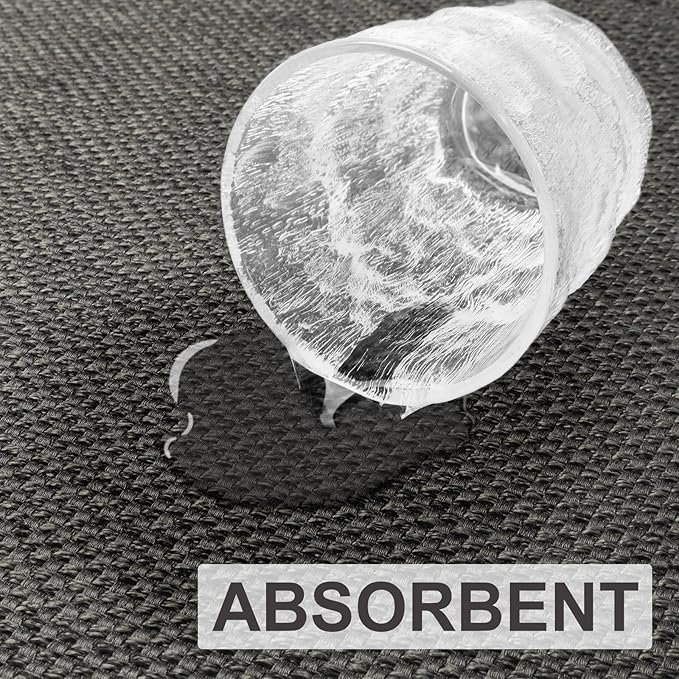 LEKEEPGO Door Mat 36"x59", Non Slip Door Mat Indoor Entrance, Rubber Backing Front Indoor Door mat Washable Absorbent Low-Profile Entryway Entry Resist Dirt Inside Door Mats, Grey