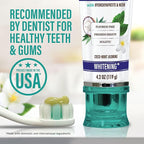 GuruNanda Hydroxyapatite Toothpaste, SLS & Fluoride Free, Whitening Toothpaste - Freshens Breath, Fights Plaque - Natural CocoMint Jasmine Neem, 4.2oz