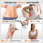 FEIERDUN Vibration Plate Exercise Machine, Vibration Plate for Lymphatic Drainage, Power Plate Vibration Platform for Weight Loss, Toning & Wellness