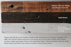 Urban Legacy Reclaimed Barn Joist Deep Floating Shelves | Deep Shelves with Low Profile Shelf Bracket with High Weight Capacity, Set of 2 (36" x 11" x 2.5", Rustic Brown)