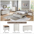 RedLemon 24" Nightstand Set of 2 with Charger Station - Antique White