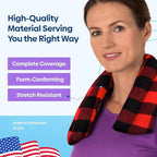 SunnyBay Microwave Heating Pad, Microwavable Heated Neck and Shoulder Wrap, Soothing Weighted Moist Heat or Ice Pack with Flaxseed and Lavender, FSA HSA Approved, 26x5 Inches, 2.5 lbs, Buffalo