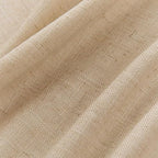 Joydeco Linen Curtains 72 Inch Length 2 Panel Sets,Light Filtering Curtains for Bedroom 52 Inch Wide Living Room Drapes with Back Tabs & Rod Pockets (W52 x L72 Inch, Ecru)