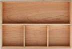 pandapark Wood Organizer Tray,Black Walnut,Desk & Drawer Storage Box (Maple Master)