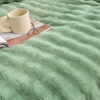 YUSOKI Luxury 3D Bubble Throw Blanket 5lb,All Ages,Home Decoration, (Sage Green,90 * 90inches)