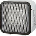Amazon Basics Ceramic Space Heater, Mini Heater for Office Desk, 500 W, Portable Tent Heater for Camping (Indoor Use), With Tip-Over Protection, Lightweight (1.4 LBS), White, 5.9 x 3.2 x 6 inches