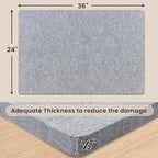 Somime 24x36" Wool Pressing Mat, 100% New Zealand Wool Ironing Mat, Felted Wool Ironing Board for Sewing, Quilting, DIY Crafts, and Embroidery