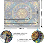 Lunerfex Mandala Solar System Tapestry Boho Tapestry for Bedroom Galaxy Tapestries Wall Hanging Living Room Wall Art and Home Decor 44x60