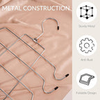 ZEDODIER 2 Pack Tank Top Hanger, Space Saving Bra Hanger, Non-Slip Hanging Sport Bras Holder, Closet Organizers and Storage for Camisoles Tank Tops Bras Ties Swimsuits Strappy Dress, Silver